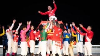 【TCK】大井の帝王賞で的場文男騎手がプレゼンターとして登壇