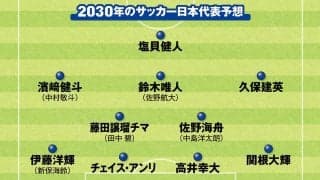 サッカー日本代表の未来は安泰か 2030年ワールドカップのメンバーを考えてみた