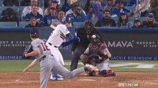 思わず『Oh…』顔も？マエケン、古巣・ドジャース戦にリリーフで今季初登板もまさかの初球被弾 大谷翔平との対戦は四球