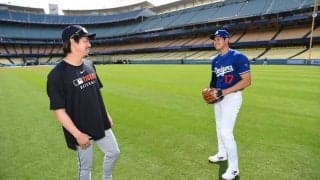 大谷翔平、マエケンとの再会写真を公開　デコピンを描いた“画伯”の縁も