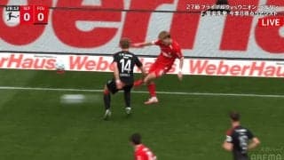 鳥肌級！ 堂安律、“20m絶品キラーパス”でプレアシスト！「完璧だ」「あの距離をピタッと通すのマジですごい」「スイッチ入れた」先制点演出の瞬間にファン興奮