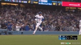 ぐんぐん加速してる！大谷翔平、敬遠も仲間のタイムリーに迫力の長駆ホームイン 躍動感にファン視線くぎ付け「カッケェー！！」「マジで映画」