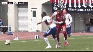 規格外！ 191cm・91kg重戦車の“ゴリゴリすぎる突破”に実況絶叫＆ファン驚愕「強いぞルカオ！」「えぐいってw」「バケモノすぎる…」岡山ガチムチFWがJ1リーグを席巻