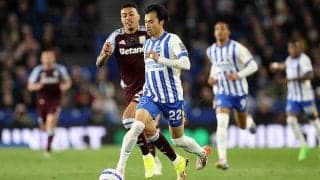 フル出場の三笘薫は前半躍動も決定的な仕事に至らず…アストン・ビラのカウンター3発に沈んだブライトンが公式戦9戦ぶりの黒星…【プレミアリーグ】