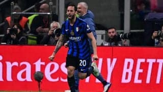 決勝進出を懸けたミラノ・ダービー初戦は譲らずドロー、チャルハノール豪快ミドル弾でインテルが追いつく【コッパ・イタリア】