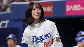 “日本No.1アナ”が「可愛すぎる」　投球にあちゃーも…夜も届けた癒し「背番号面白い」
