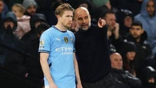 「我々はいつも特別な関係」ペップが退団決断のデ・ブライネへの想いを語る「ストライカー全員がケビンの才能の恩恵を受けてきた」