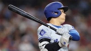 大谷翔平、連続盗塁「38」でストップ　強烈右前打で出塁も二盗失敗でチャンス途絶える　チームの連勝も「8」で止まる