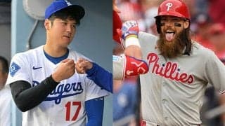 大谷翔平が試合前に“釣り上げた”人物　駆け寄る可愛い存在…続く2人の関係性