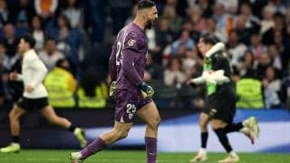 マドリー撃破のママルダシュヴィリ、POTMに加えて“臨時収入”をゲット？　ヴィニシウスとのやり取り明かす