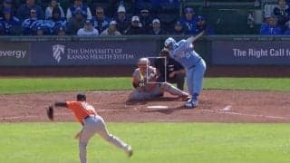 オリオールズ菅野智之、横に曲がる“魔球”「これは振っちゃう」完璧すぎる“鬼制球”→相手主砲が空振り三振「巧すぎ」