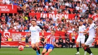 後半ATのバリオス弾でセビージャに逆転勝利のアトレティコが公式戦7試合ぶり白星【ラ・リーガ】