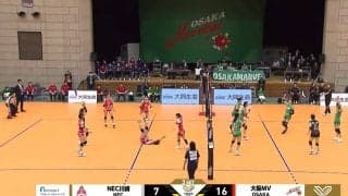 女子バレー、ふわっと浮いて“急激”落下する魔球サーブに相手も大の字