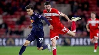 田中碧の今季5点目が幻に…クロスに上手く合わせるもイギリス国内では誤審だと話題、指揮官も「適切な言葉で表現するのは難しい」と批判