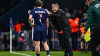 先発抜擢に応えた19歳ドゥエの活躍を喜ぶルイス・エンリケ監督｢レンヌから彼を獲得したのは正しい決断だった｣