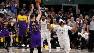 レイカーズがマブスを下してプレーオフ進出確定…古巣初凱旋のドンチッチが大暴れ、八村塁も15得点の活躍