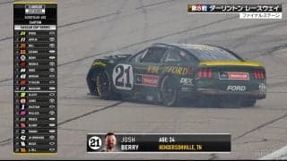 米国NASCARで“名門F1カラー\"のマシンが衝撃事故…放送席も注目「ロータスだろっていう」