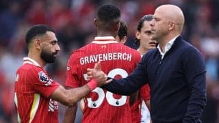 「とても嬉しい」サラーの契約は2年間、リバプールのスロット監督は思わず笑みで喜び語る「日曜日は重要性を示してくれるだろう」