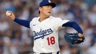 山本由伸、6回9Kで“奪三振王”浮上　2安打無失点で防御率1.23…今季2勝目の権利