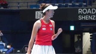 柴原瑛菜が鮮やかなストレート勝ちで日本がルーマニアに先勝！世界211位にブレークポイント与えず「勝利できて本当にうれしい」[女子国別対抗戦BJK杯]