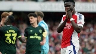 アーセナルがリーグ2戦連続逃げ切り失敗でドロー…CLマドリー戦へ弾み付けられず【プレミアリーグ】