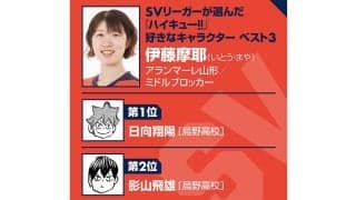 【ハイキュー‼×SVリーグ】日向翔陽の「低身長ミドル」の戦い方に共感するアランマーレ山形の伊藤摩耶　武器は朝練100本で磨いたサーブ