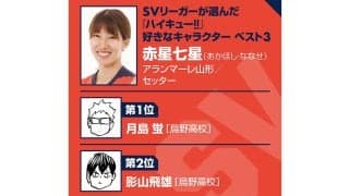 【ハイキュー‼×SVリーグ】アランマーレ山形の赤星七星が語る『ハイキュー‼』のセッターたちの魅力と「燃え尽きた」大学時代
