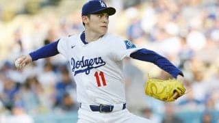 佐々木朗希、メジャー自己最長5回1失点3K・最速158.2キロ好投も初勝利ならず ド軍は大量16失点で今季初零封負け