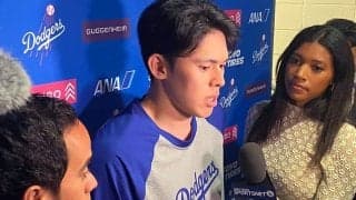 佐々木朗希、ロハスのモノマネは「100点」　超美技に感謝…渡米後最長5回1失点「いい方向に来ている」