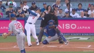 大谷翔平、実はバット折れていた！ 恐るべきパワーの“変態軽打”に驚きの声「折れた音」「折っても外野まで持っていく」