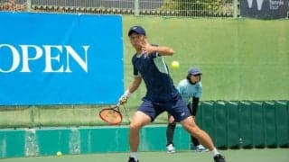 内山靖崇が主催するITF男子ツアー「BLUE SIX OPEN」大阪大会 シード勢ら勝ち上がる中で徳田廉大が第2シードを撃破