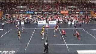 男子バレー、現役最後の試合で衝撃落下のサービスエース 28歳アウトサイドヒッターの“ラストダンス”に反響