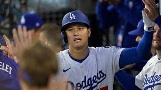 大谷翔平、6号先頭打者弾　超特大137mアーチに本拠地騒然…年間49本ペース