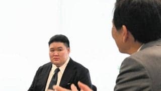 大相撲青森場所のPRで武隈親方が青森市長訪問