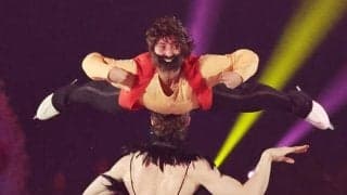 りくりゅう、坂本らが華やかな演技で笑顔　国別対抗戦エキシビション