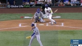 何が起きた…？ 佐々木朗希に“まさかの光景”「またかよ！」「すげえ…」 強烈なピッチャー返し→エドマンが2試合連続“超ファインプレー”