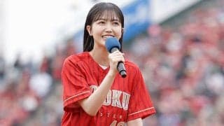 仙台に降臨した黒髪美女は「天使ですか」　場内どよめきの豪快投球に悶絶「お見事」