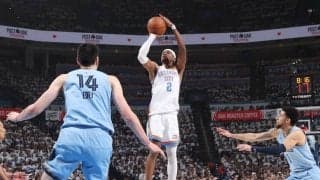 西1位のサンダーがグリズリーズを圧倒…51点差快勝でプレーオフ好スタート