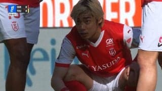 「伊東いい顔してるな」「並び最高」伊東純也＆中村敬斗の“ランス兄弟” FK直前のドアップ密談2ショットが話題「このツーショット見れただけで...」