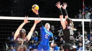 SVリーグ女子、SAGA久光スプリングスが準決勝へ　姫路に勝利