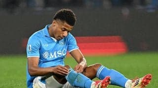 熾烈スクデット争いのナポリに痛手…ネレスが1カ月程度の離脱へ