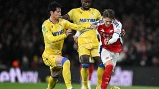 PSG戦控えるアーセナルは2度のリードもパレスに追いつかれドロー、ボランチでフル出場の鎌田大地はCKから好機演出【プレミアリーグ】