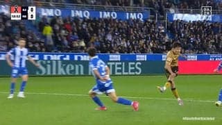 久保建英“地獄のような試合”で唯一の決定機「さすが久保」「今日イチの見せ場」こぼれ球に音速反応→ニア強襲の一撃