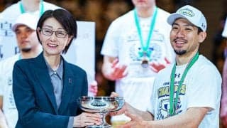 B1琉球が「沖縄県スポーツ栄光賞」受賞…県勢初の天皇杯優勝を表彰