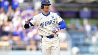 大谷翔平、復帰5戦目で“パパ初打点”　二塁打→三塁打→二塁打…猛打に本拠地熱狂