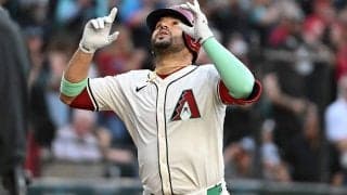Dバックスのスアレス、衝撃の1試合4発でMLBトップの10号　8年ぶり19人目の快挙