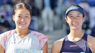  17歳 園部八奏が柴原瑛菜下しV 