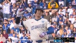 めっちゃ嬉しそう！ 大谷翔平、ヒット直後に見せた“一瞬の表情”にファン歓喜「テンション高っ！」「最高すぎる」