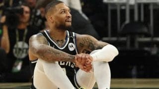 1回戦敗退危機のバックスに悲報…デイミアン・リラードが左アキレス腱断裂