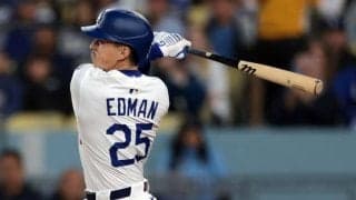 「最大の掘り出し物のひとりだ」エドマンのサヨナラ適時打でドジャースが3連勝！休養日も途中出場　5点差逆転される展開も執念で勝利